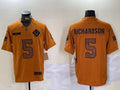 Men’s Indianapolis Colts Anthony Richardson #5 Brown Salute To Service Limited Jersey