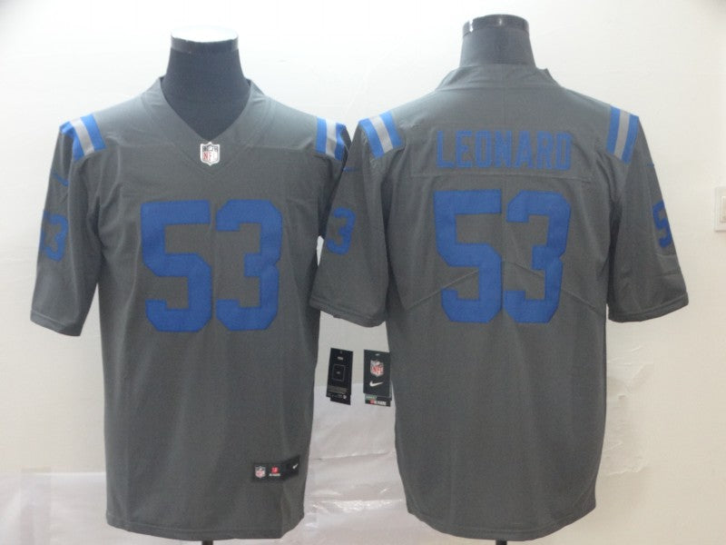Men’s Indianapolis Colts Darius Leonard Gray Jersey