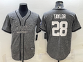 Men’s Indianapolis Colts Jonathan Taylor #28 Gray Jersey Joint Edition