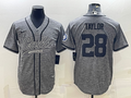 Men’s Indianapolis Colts Jonathan Taylor #28 Gray Jersey Joint Edition
