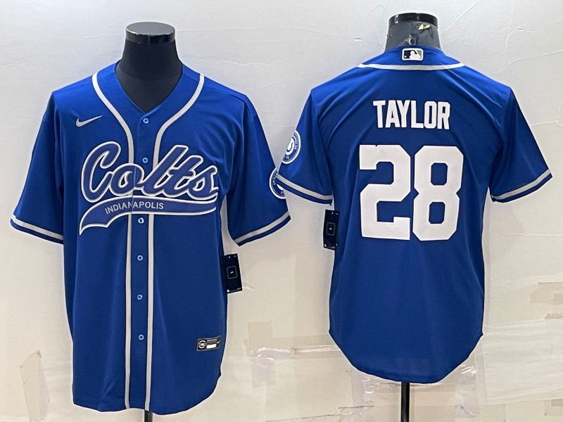 Men’s Indianapolis Colts Jonathan Taylor #28 Royal Jersey Joint Edition