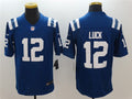 Men’s Indianapolis Colts Retired Player #12 Andrew Luck Nike Royal NFL Vapor Limited Jersey