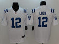 Men’s Indianapolis Colts Retired Player #12 Andrew Luck Nike White NFL Vapor Limited Jersey