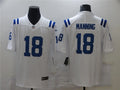 Men’s Indianapolis Colts Retired Player #18 Peyton Manning Nike White NFL Vapor Limited Jersey