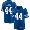 Mens Indianapolis Colts Retired Player #44 Dallas Clark Nike Royal Alternate Retro Vapor Limited Jersey