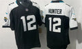 Men’s Jacksonville Jaguars #12 Travis Hunter Nike Black White Gratitude F.U.S.E. Limited Jersey