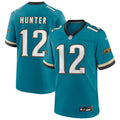 Men’s Jacksonville Jaguars #12 Travis Hunter Nike Teal Throwback Vapor F.U.S.E. Limited Jersey