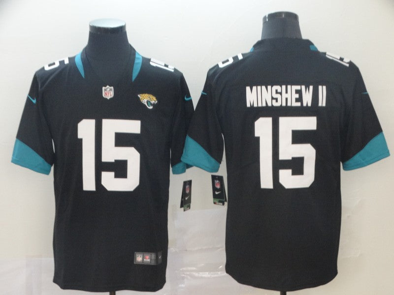 Men’s Jacksonville Jaguars #15 Gardner Minshew II Nike Black Vapor Untouchable  Jersey