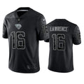 Mens Jacksonville Jaguars #16 Trevor Lawrence Black Reflective Limited Jersey