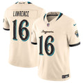 Men’s Jacksonville Jaguars #16 Trevor Lawrence Cream 2026 F.U.S.E. Rivalries Collection Limited Stitched Football Jersey