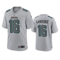 Mens Jacksonville Jaguars #16 Trevor Lawrence Gray Atmosphere Fashion Game Jersey