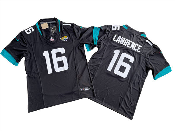 Men’s Jacksonville Jaguars #16 Trevor Lawrence Nike Black 2023 F.U.S.E. Vapor Limited Jersey