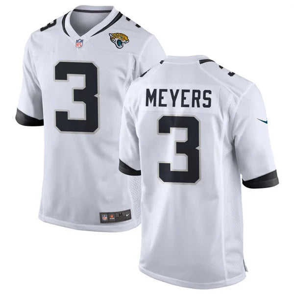 Mens Jacksonville Jaguars #3 Jakobi Meyers Nike White Vapor F.U.S.E. Limited Jersey