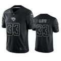 Mens Jacksonville Jaguars #33 Devin Lloyd Black Reflective Limited Jersey