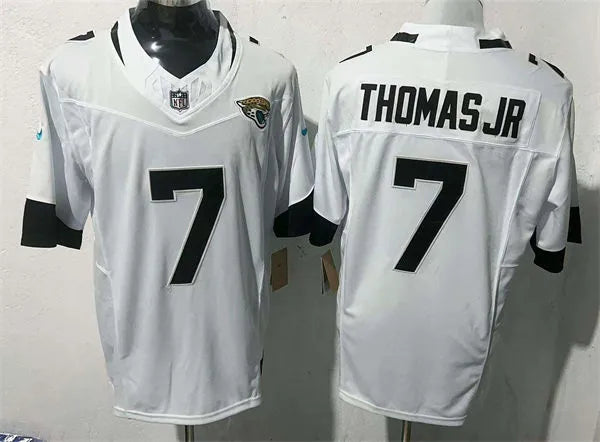 Men’s Jacksonville Jaguars #7 Brian Thomas Jr. Nike White Vapor Untouchable Limited Jersey