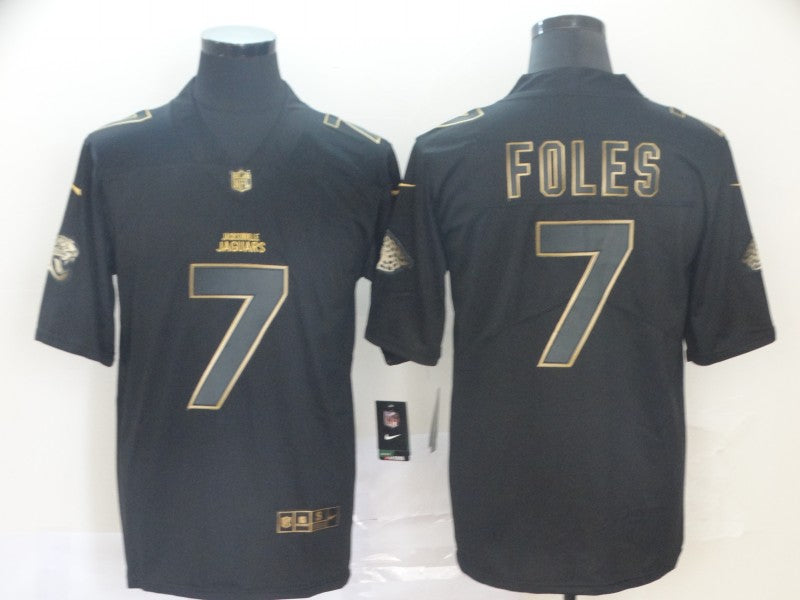 Men’s Jacksonville Jaguars #7 Nick Foles Black Jersey