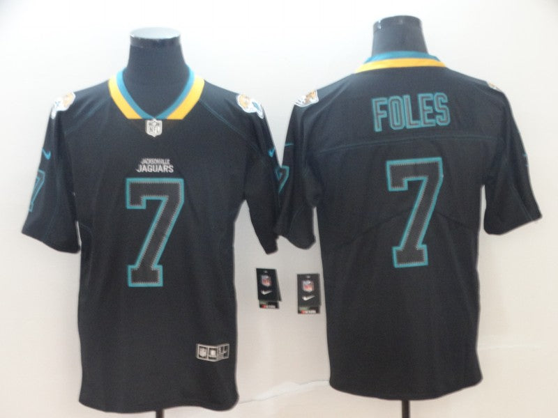 Men’s Jacksonville Jaguars #7 Nick Foles Black Jersey