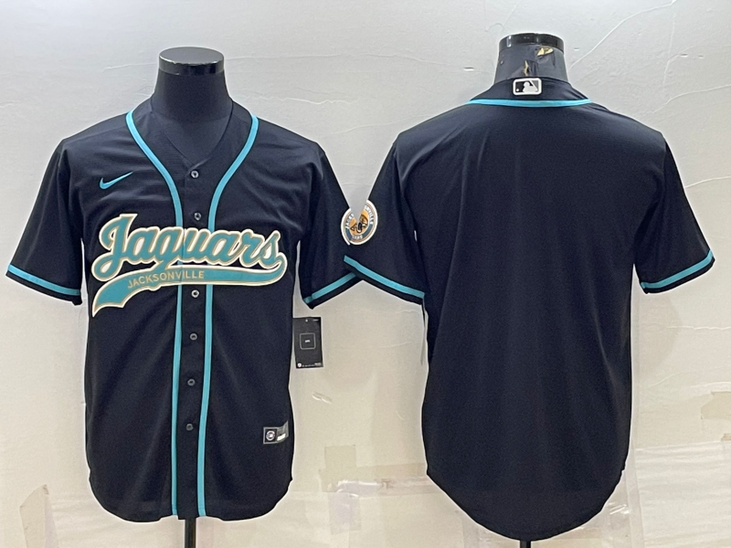 Men’s Jacksonville Jaguars Black Blank Jersey