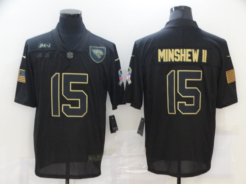 Men’s Jacksonville Jaguars Gardner Minshew II #15 Black Jersey