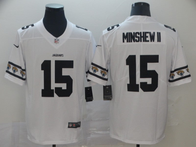 Men’s Jacksonville Jaguars Gardner Minshew II #15 White Jersey