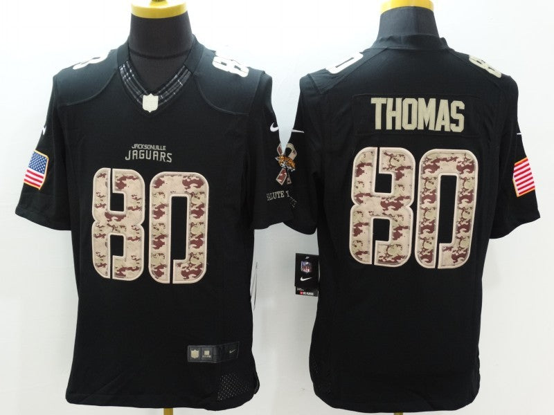 Men’s Jacksonville Jaguars Mike Thomas #80 Black Jersey