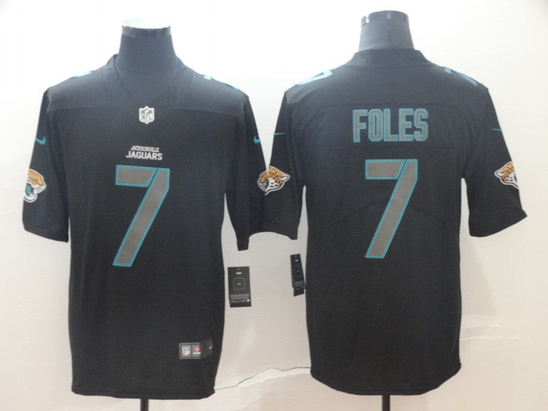 Men’s Jacksonville Jaguars Nick Foles #7 Black Jersey