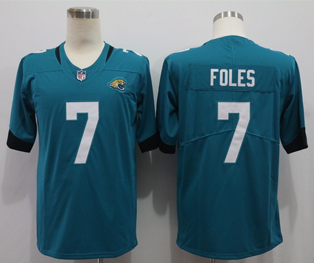 Men’s Jacksonville Jaguars Nick Foles #7 Teal Jersey