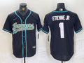 Men’s Jacksonville Jaguars Travis Etienne Jr #1 Black Jersey