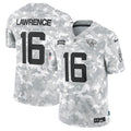 Men’s Jacksonville Jaguars Trevor Lawrence #16 Arctic Camo 2024 Salute to Service Limited Jersey
