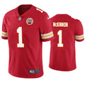 Men’s Kansas City Chiefs #1 Jerick McKinnon Nike Red Vapor Untouchable Limited Jersey