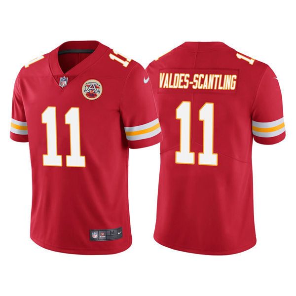Men’s Kansas City Chiefs #11 Marquez Valdes-Scantling Nike Red Vapor Untouchable Limited Jersey