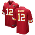 Men’s Kansas City Chiefs #12 Gehrig Dieter Nike Red Vapor Untouchable Limited Jersey
