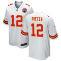 Men’s Kansas City Chiefs #12 Gehrig Dieter Nike White Vapor Untouchable Limited Jersey