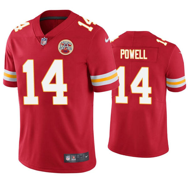 Men’s Kansas City Chiefs #14 Cornell Powell Nike Red Vapor Untouchable Limited Jersey