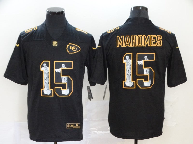 Men’s Kansas City Chiefs #15 Patrick Mahomes Black Alternate Jersey