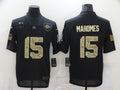 Men’s Kansas City Chiefs #15 Patrick Mahomes Black Jersey