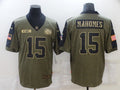 Men’s Kansas City Chiefs #15 Patrick Mahomes Brown Jersey