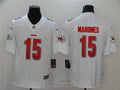 Men’s Kansas City Chiefs #15 Patrick Mahomes Nike White NFL team logo cool edition jersey