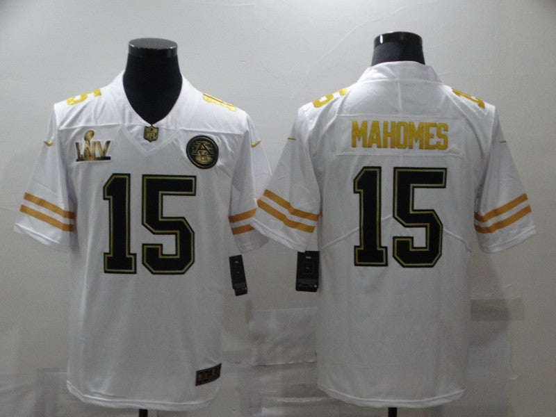Men’s Kansas City Chiefs #15 Patrick Mahomes White Jersey