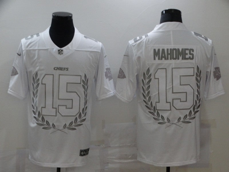 Men’s Kansas City Chiefs #15 Patrick Mahomes White Jersey