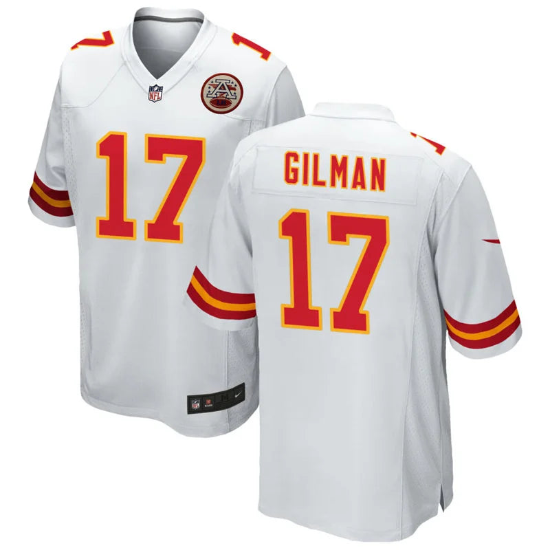 Men’s Kansas City Chiefs #17 Alohi Gilman Nike White Vapor F.U.S.E. Limited Jersey