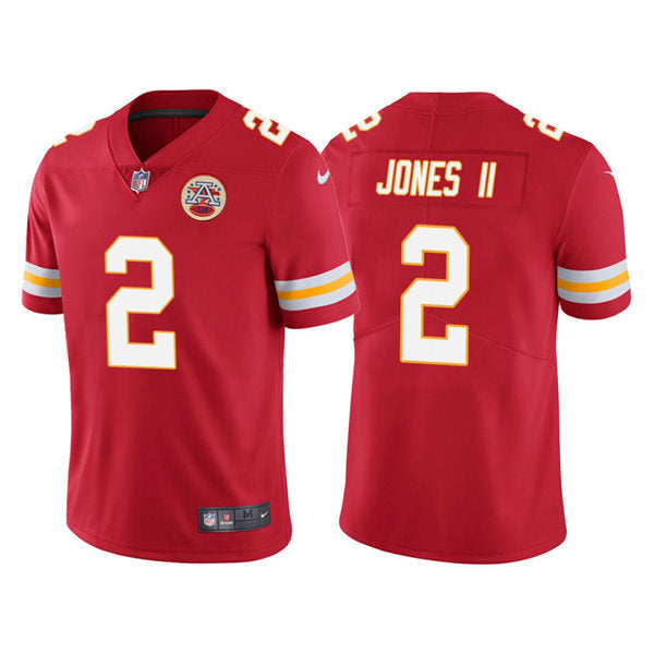 Men’s Kansas City Chiefs #2 Ronald Jones II Nike Red Vapor Untouchable Limited Jersey