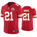 Men’s Kansas City Chiefs #21 Mike Hughes Nike Red Vapor Untouchable Limited Jersey