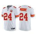 Men’s Kansas City Chiefs #24 Skyy Moore Nike White Vapor Untouchable Limited Jersey