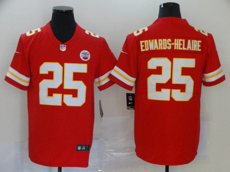 Men’s Kansas City Chiefs #25  Clyde Edwards-Helaire  Nike Red Game Football Jersey