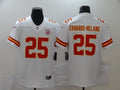 Men’s Kansas City Chiefs #25  Clyde Edwards-Helaire  Nike White Game Football Jersey