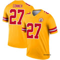 Men’s Kansas City Chiefs #27 Chamarri Conner Nike Gold Inverted Legend Jersey