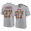 Men’s Kansas City Chiefs #27 Chamarri Conner Nike Gray Atmosphere Fashion Game Jersey