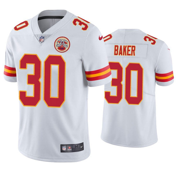 Men’s Kansas City Chiefs #30 Deandre Baker Nike White Vapor Untouchable Limited Jersey