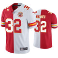 Men’s Kansas City Chiefs #32 Tyrann Mathieu Nike Red White Split Two Tone Jersey